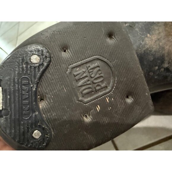 Dan Post Western Cowboy Boots Men’s 10.5 D Black Cherry Burgundy Pointed Toe GUC - Picture 9 of 14